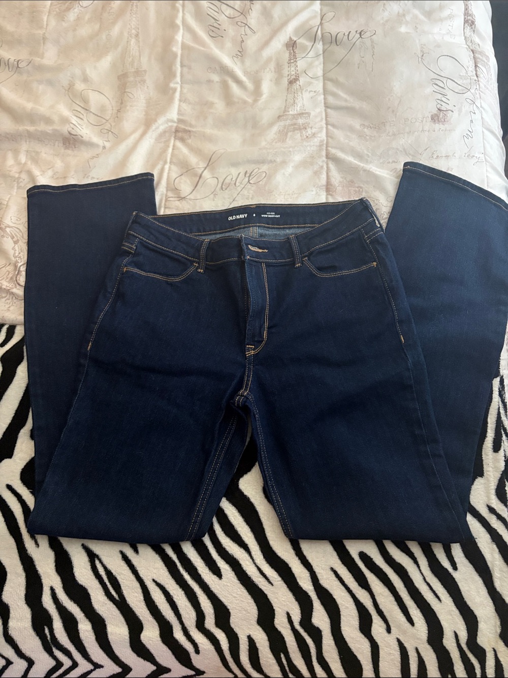 Old Navy Women's Dark Indigo Boot Cut Jeans